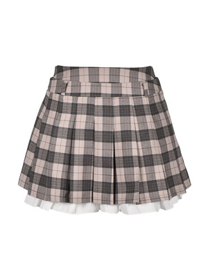 Hem Ruffle Pleats Skirt