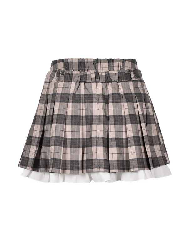 Hem Ruffle Pleats Skirt 詳細画像 チャコール 11