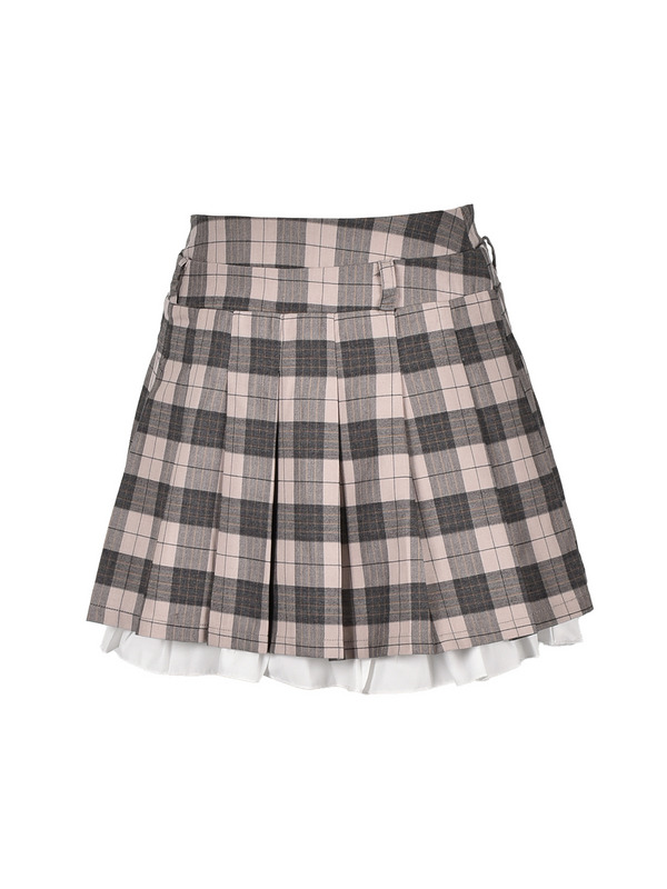 Hem Ruffle Pleats Skirt 詳細画像 チャコール 11