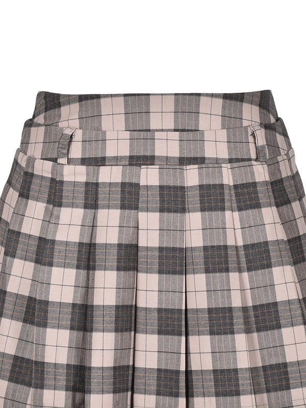 Hem Ruffle Pleats Skirt 詳細画像 チャコール 11