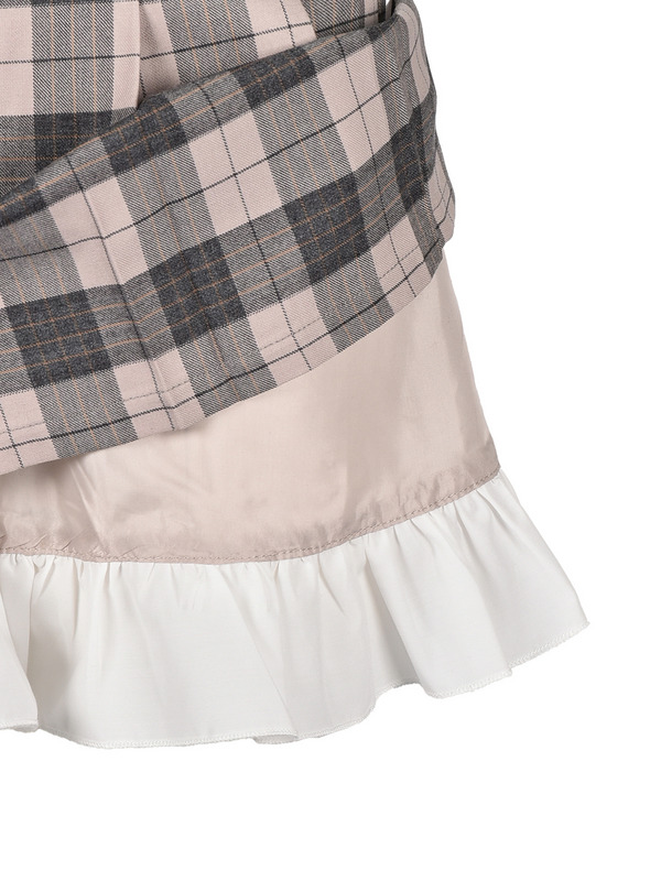 Hem Ruffle Pleats Skirt 詳細画像 チャコール 11