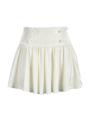 Velvet Gather Mini Skirt