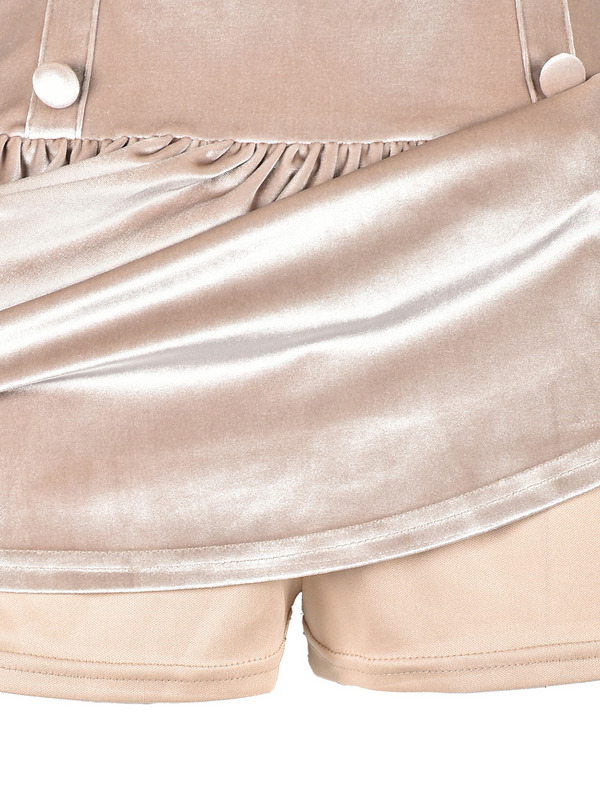 Velvet Gather Mini Skirt 詳細画像 ブラック 11