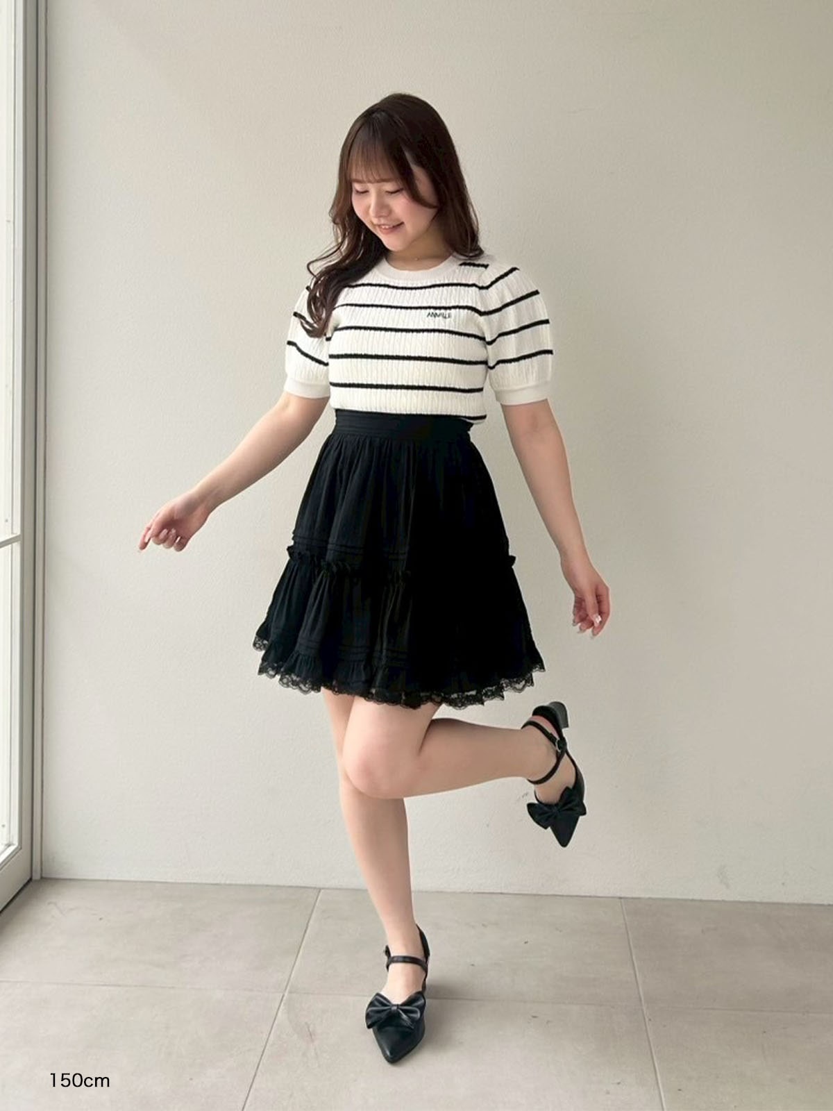 コットンタックフリルスカート｜evelyn（エブリン）公式通販サイト