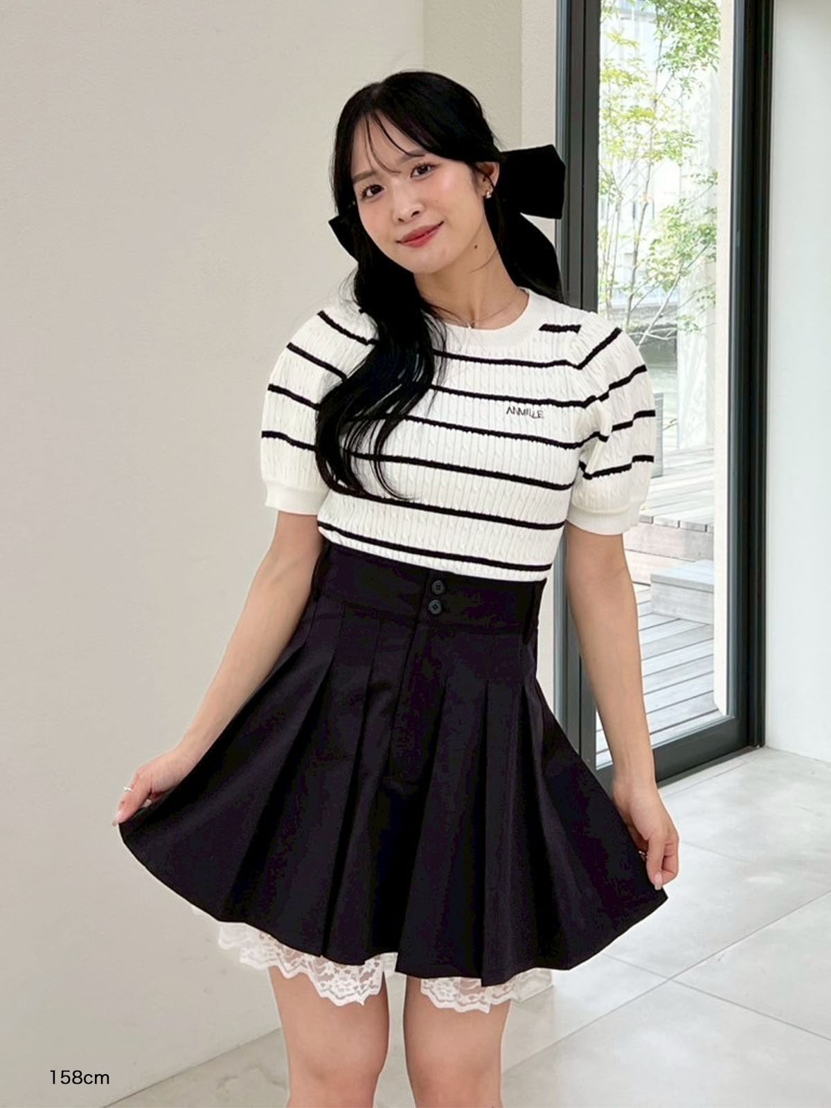 Ameri（アメリ）の「EVELYN LACE SKIRT（スカート）」 - WEAR