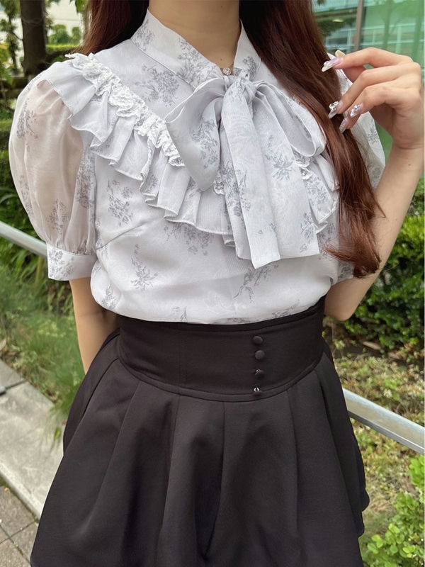 花柄レースフリルBS 詳細画像 オフホワイト 1