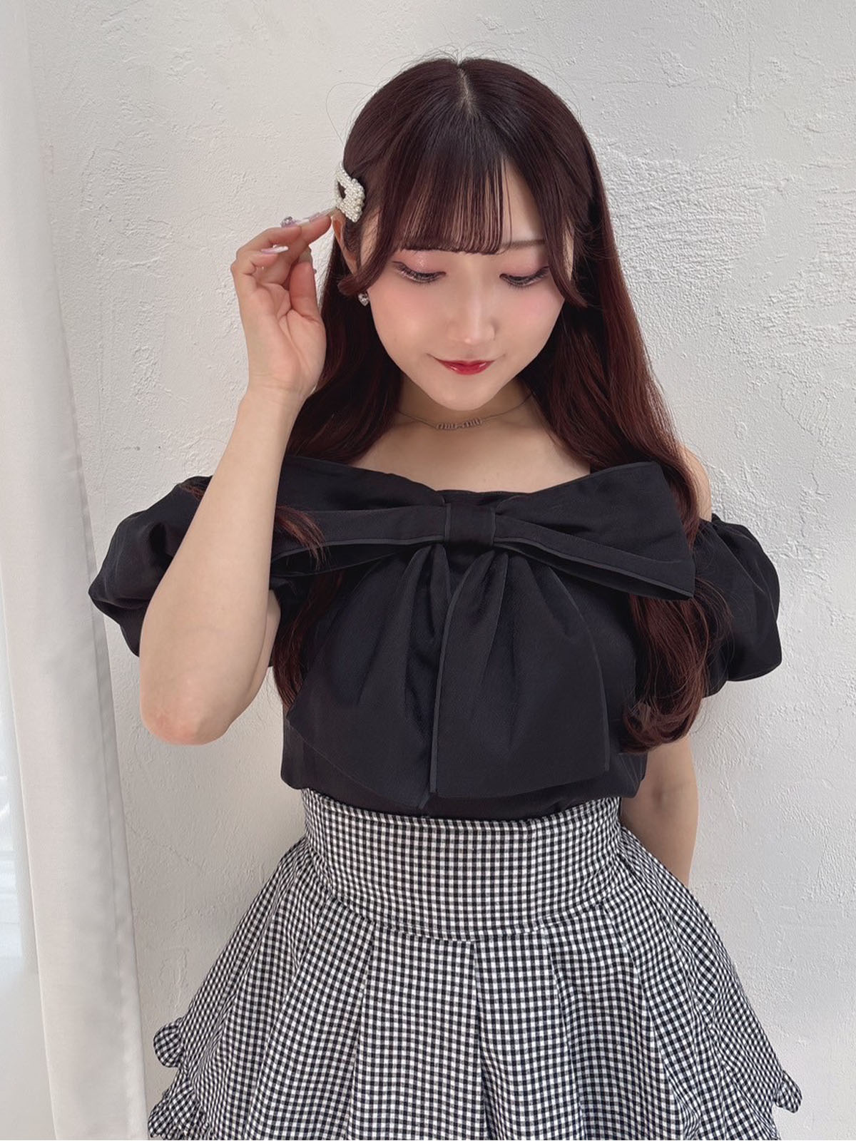 evelyn ビックリボンOP ビッグリボンオフショルOP｜evelyn（エブリン）公式通販サイト