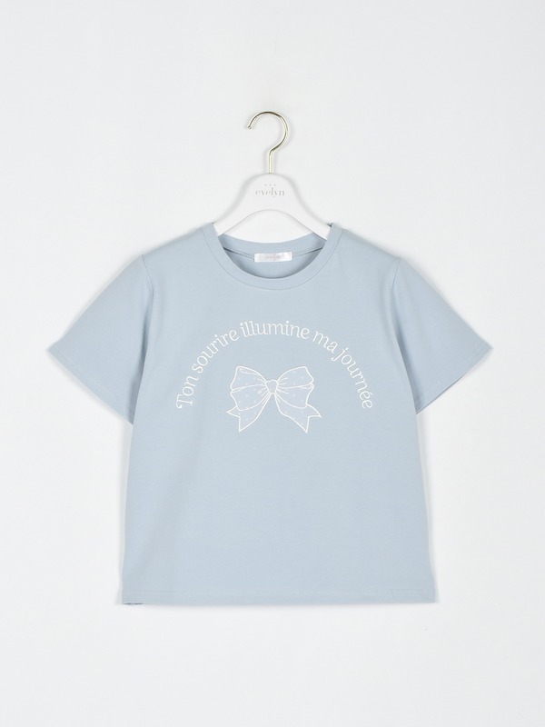 リボンTシャツ 詳細画像 アイスブルー 1