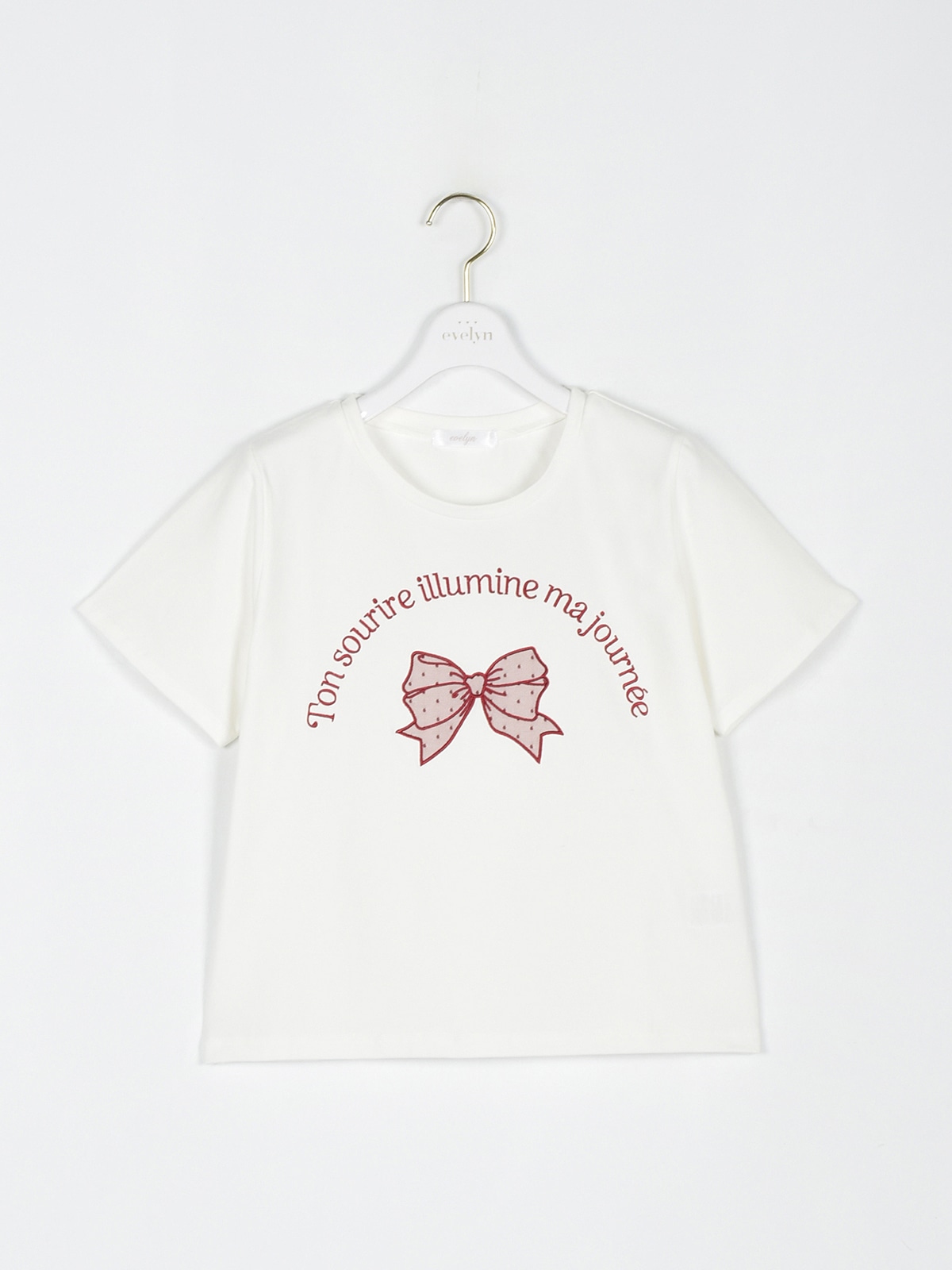 【35％OFF】 リボンTシャツ｜evelyn（エブリン）公式通販サイト トップス