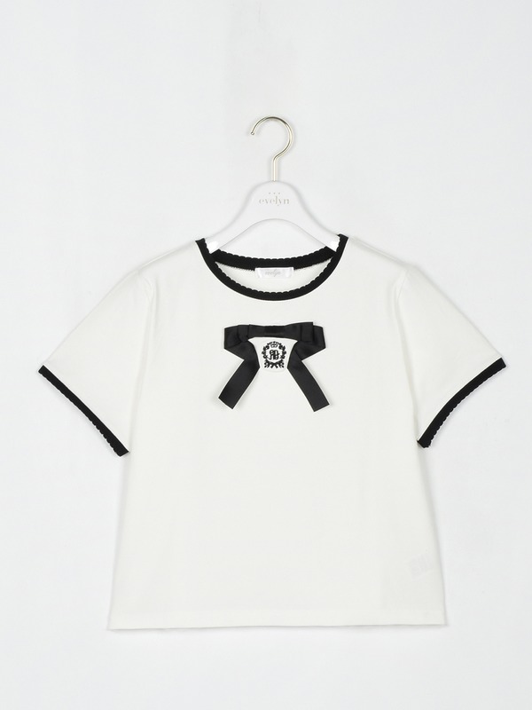 リボンモチーフTシャツ｜evelyn（エブリン）公式通販サイト