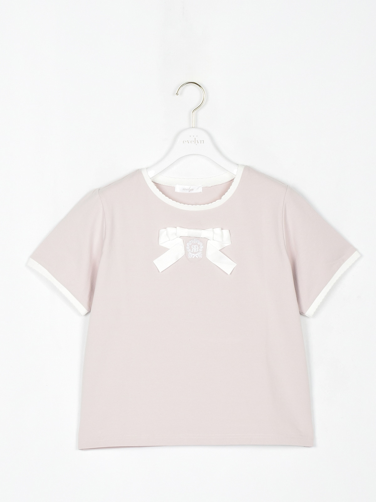 リボンモチーフTシャツ｜evelyn（エブリン）公式通販サイト