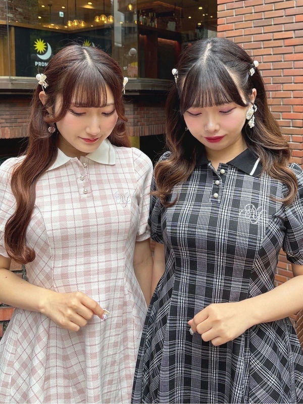 フレアポロOP 詳細画像 オフホワイトチェック 1