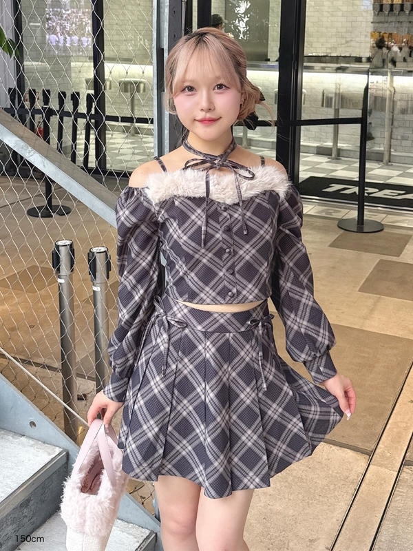 サイドリボンプリーツスカート｜evelyn（エブリン）公式通販サイト