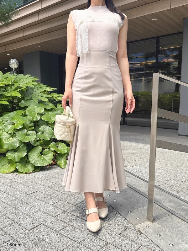 ハイウエストマーメイドスカート 詳細画像 ピンク 16