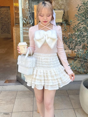 カットフリルミニスカート