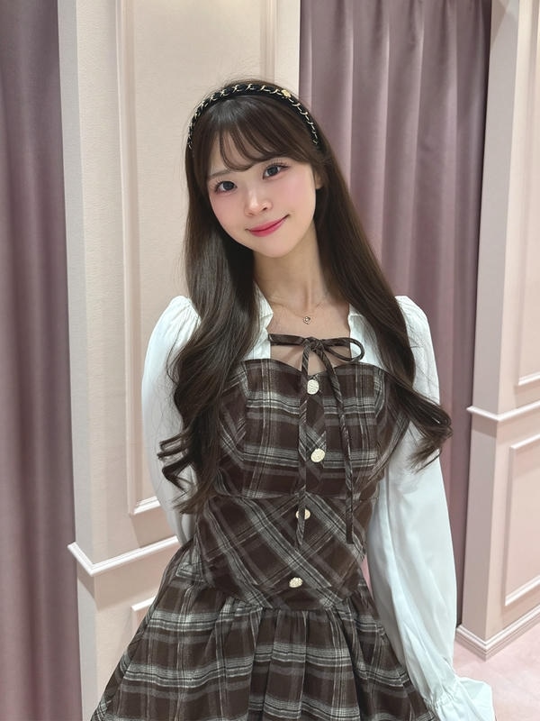 ブラウスドッキングコンパクトセットアップ 詳細画像 ブラックツイード 16