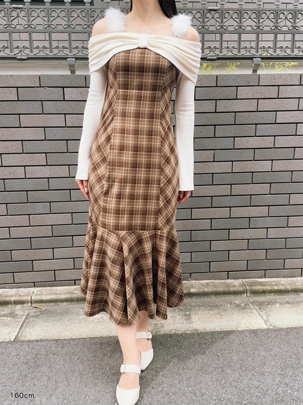 リボンボレロファーキャミワンピース 詳細画像 ブラック 16