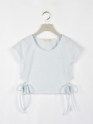 サイドカットリボンTシャツ