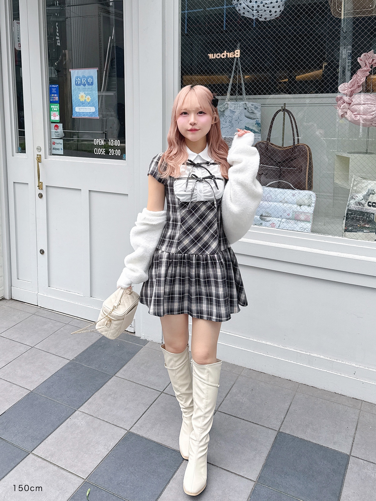 AnMILLE シャツドッキングミニワンピース チェック zz-ANT-190-1_271-1.jpg?1789086450