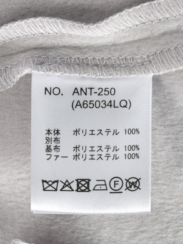 ファーフーディーポンチョコート 詳細画像 アイスグレイ 16