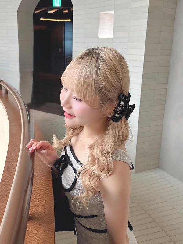 オリジナルラインストーンヘアクリップ 詳細画像 ベージュ 16