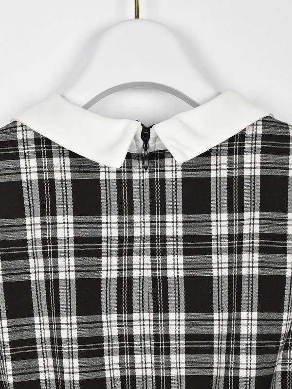 ３連リボンフリルギャザーワンピース 詳細画像 ブラック 16