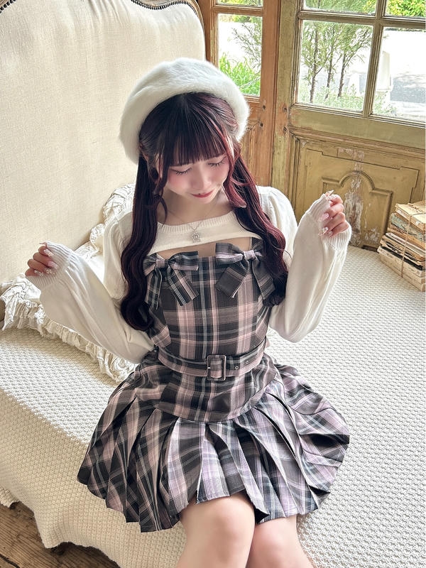 ダブルリボンボレロワンピース 詳細画像 ピンクブラウン 1
