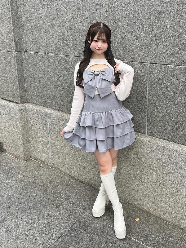 リボンボレロワンピース 詳細画像 ブラック 16