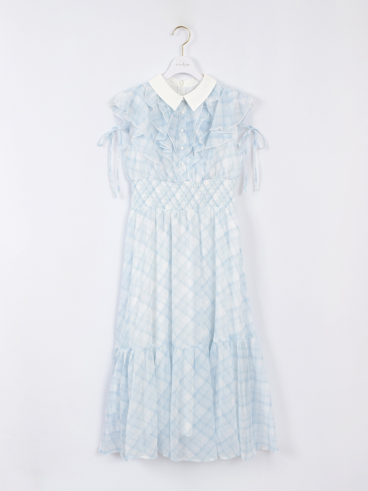 【evelyn】【タグ付き新品】フリル襟ロングop ワンピース ブルー 青 zz-EVT-186_225-1.jpg?1783473302