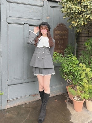 ダブルプリーツスカート