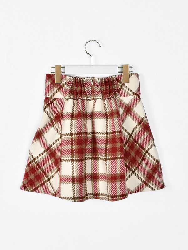 ボックスチェックスカート 詳細画像 オフホワイト 16