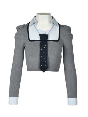 Bijou Tie Shirts Docking Knit