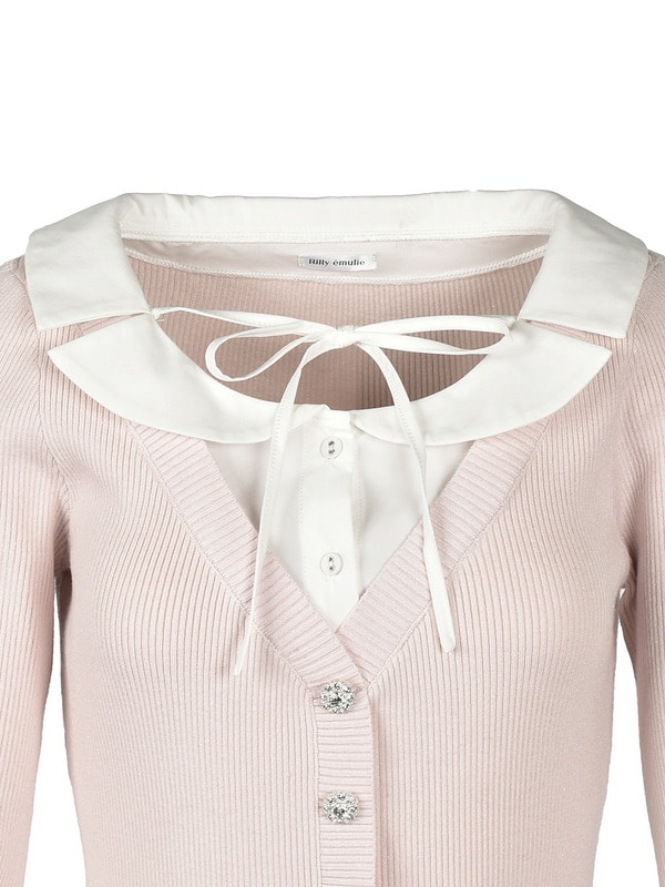 Shirts Docking Balloon Knit Onepiece 詳細画像 ピンク 16