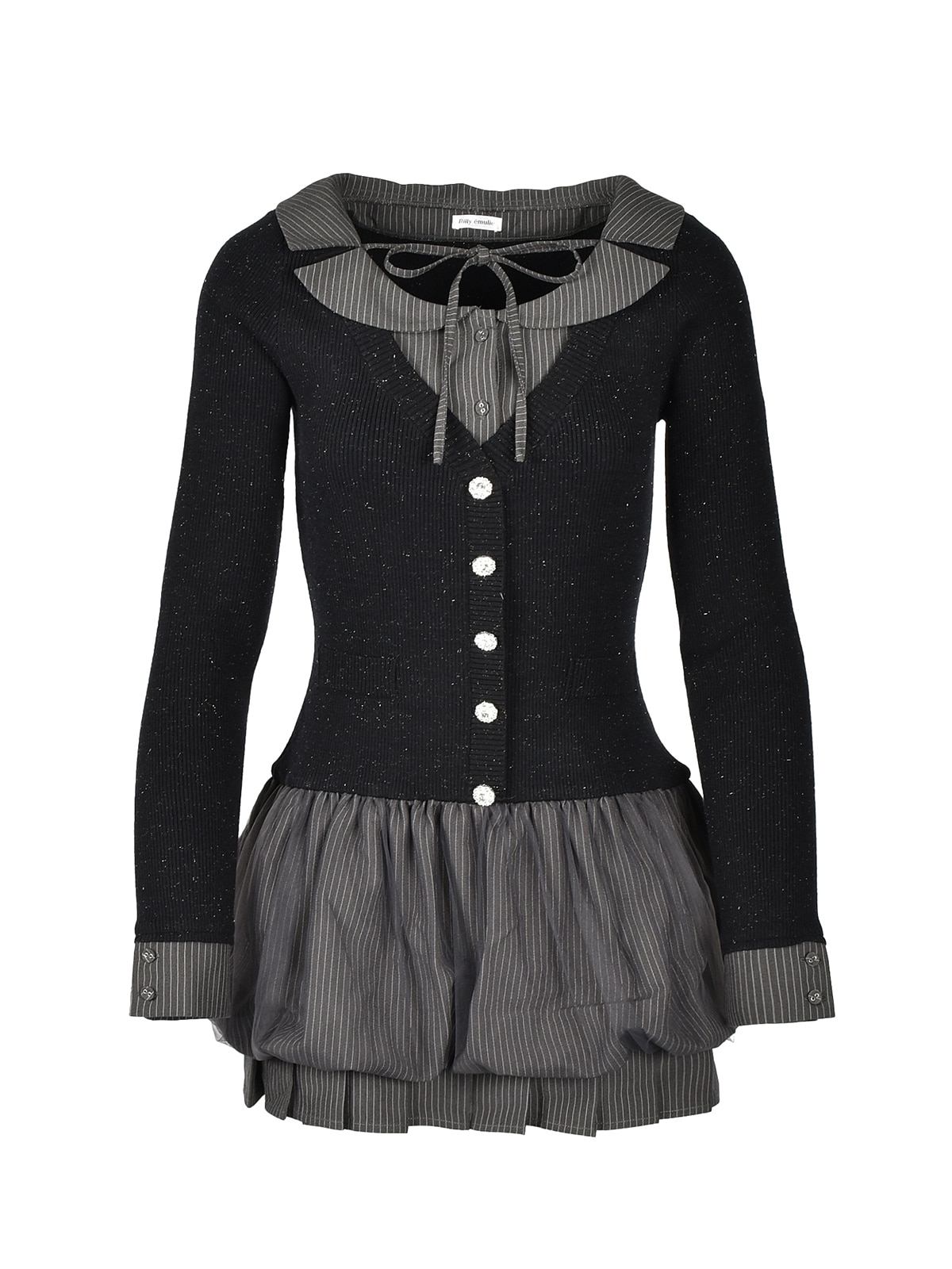 Shirts Docking Balloon Knit Onepiece｜evelyn（エブリン）公式通販サイト