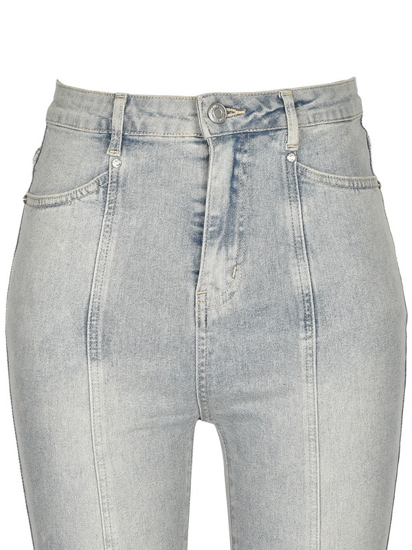 Bijou Ribbon Flare Denim 詳細画像 サックス 16