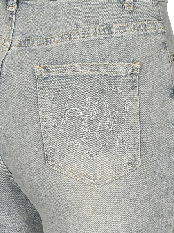 Bijou Ribbon Flare Denim 詳細画像 サックス 16