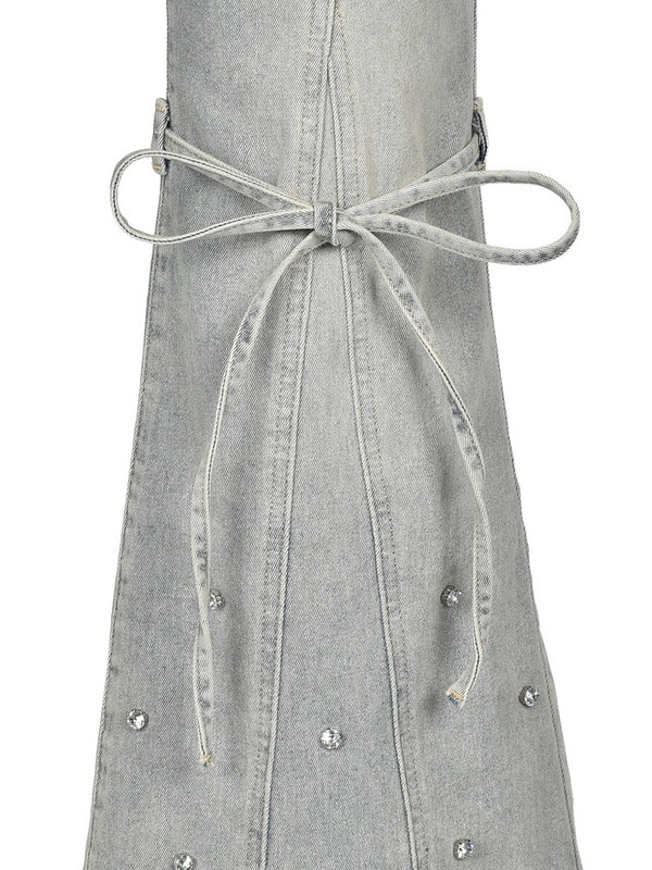 Bijou Ribbon Flare Denim 詳細画像 サックス 16