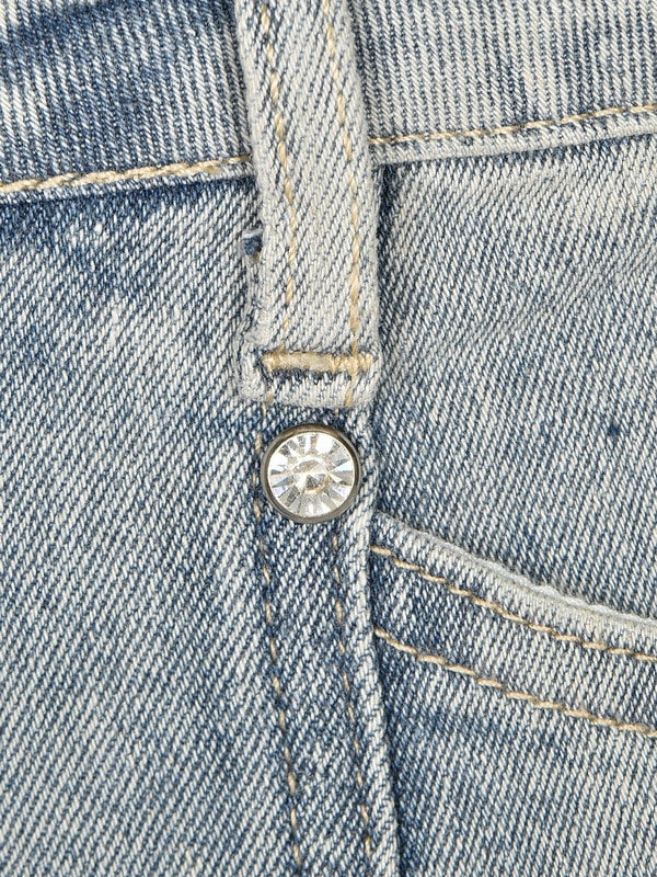 Bijou Ribbon Flare Denim 詳細画像 サックス 16
