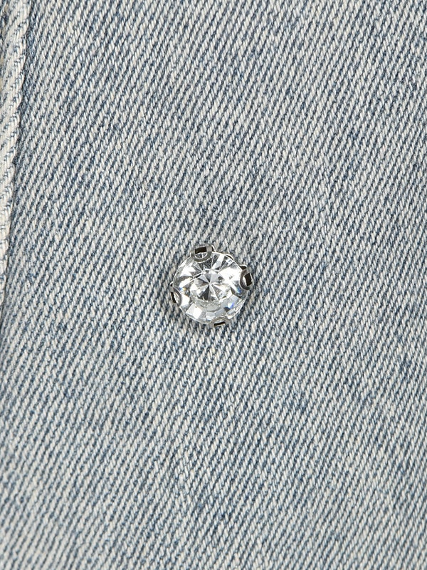 Bijou Ribbon Flare Denim 詳細画像 サックス 16