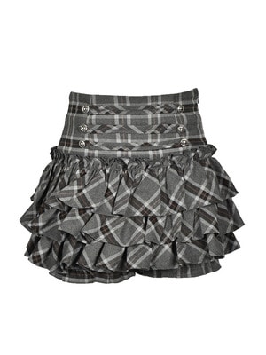 Napoleon Frill Check Skirt