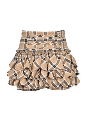 Napoleon Frill Check Skirt