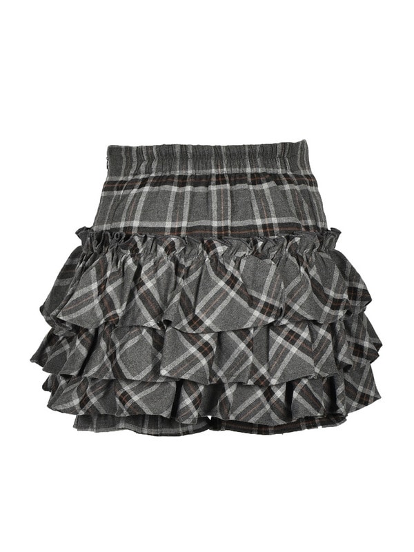 Napoleon Frill Check Skirt 詳細画像 ベージュ 16