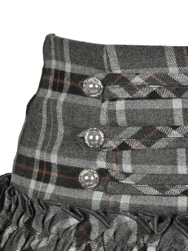 Napoleon Frill Check Skirt 詳細画像 ベージュ 16