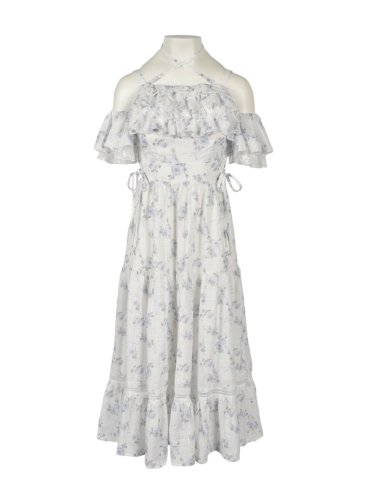 Bust Frill Openshoulder Long Onepiece｜evelyn（エブリン）公式通販