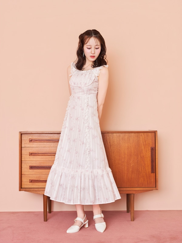 Flower Lase Cami Onepiece 詳細画像 オフホワイト 16