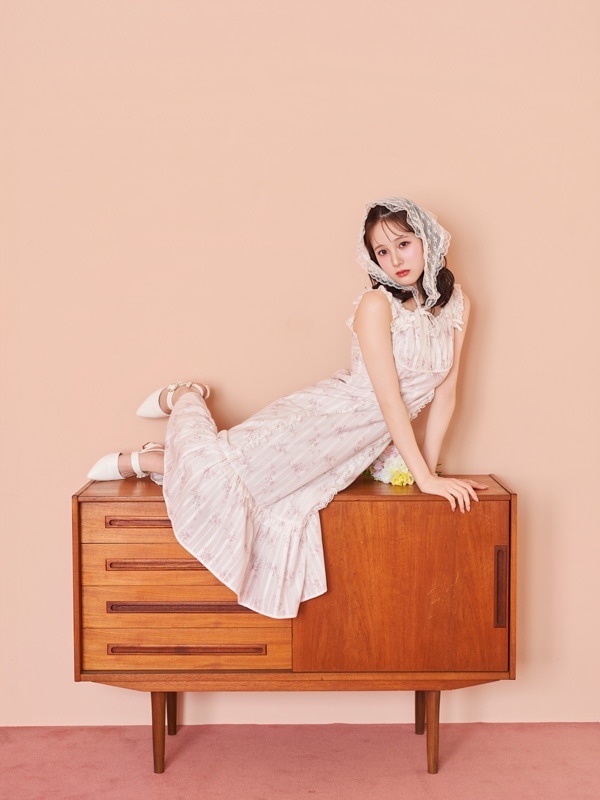 Flower Lase Cami Onepiece 詳細画像 オフホワイト 16