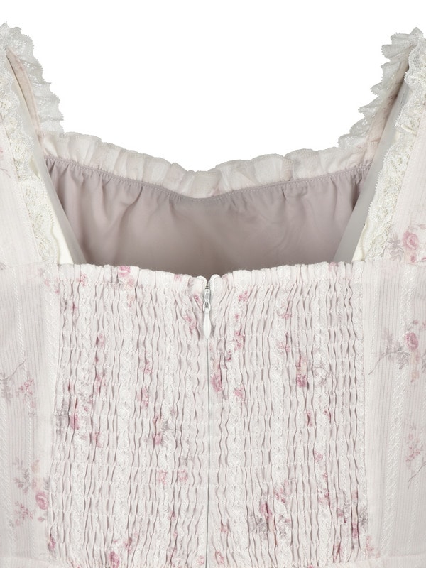 Flower Lase Cami Onepiece 詳細画像 オフホワイト 16