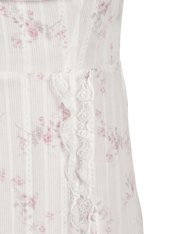 Flower Lase Cami Onepiece 詳細画像 オフホワイト 16