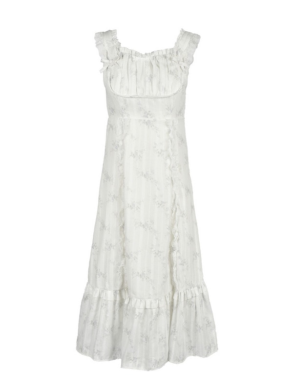Flower Lase Cami Onepiece 詳細画像 オフホワイト 1