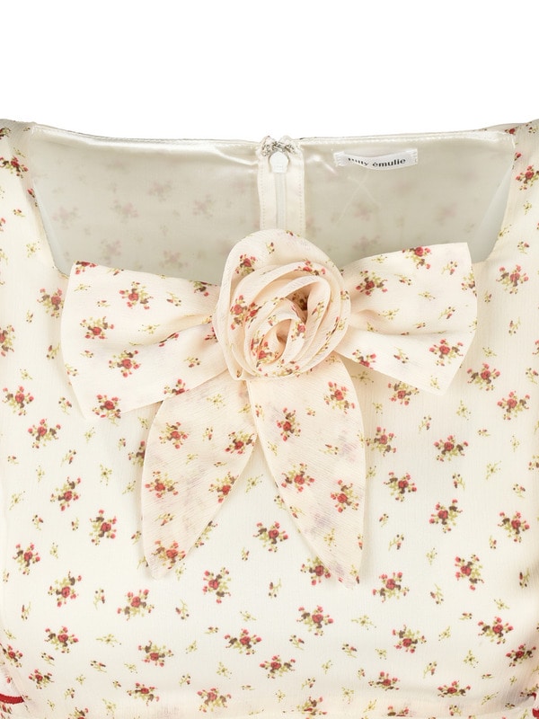 Rose Ribbon Flower Onepiece 詳細画像 ブルー 16